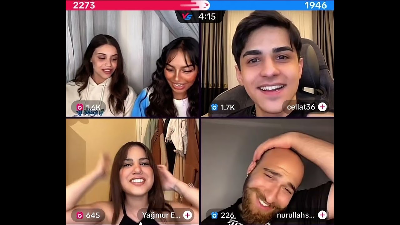 Basmala is live with her friend, Cellat, Yagmur and Nurullah / #teamozzy #basmala #ozzy #tiktoklive