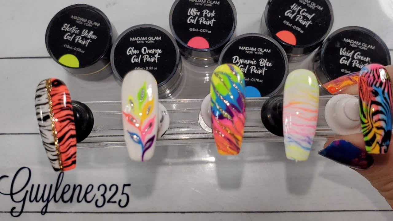 NEW Madam Glam Neon Art Gel paint