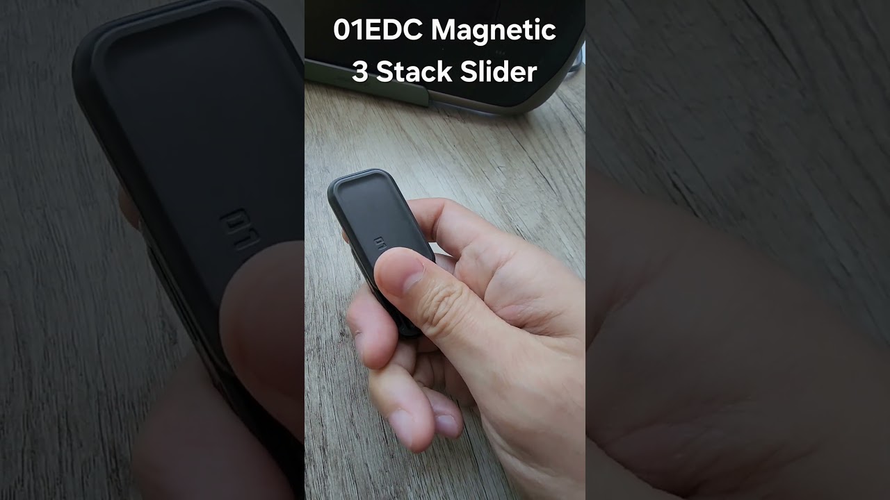 01EDC Magnetic 3 Stack Slider (Stonewashed Zr - tuning fork) #geeone #01edc #fidgetslider #zirconium