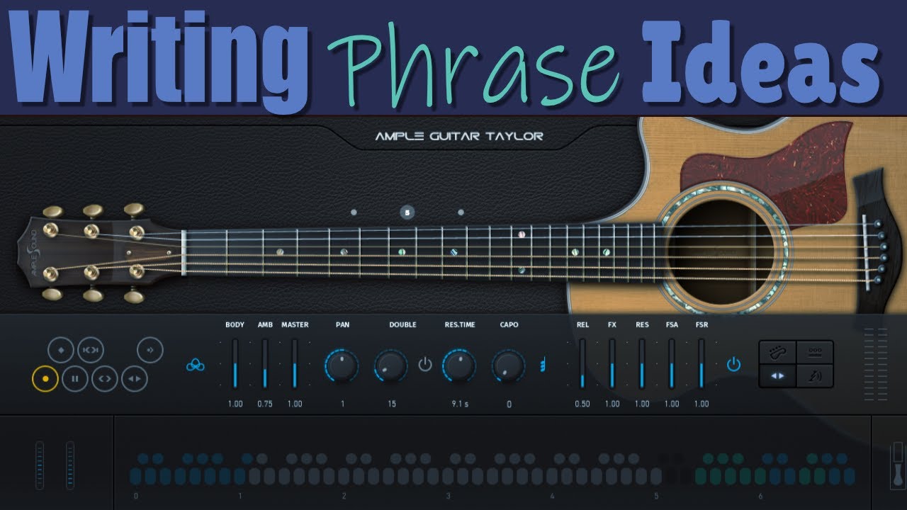 Writing Phase Ideas on the Taylor Guitar