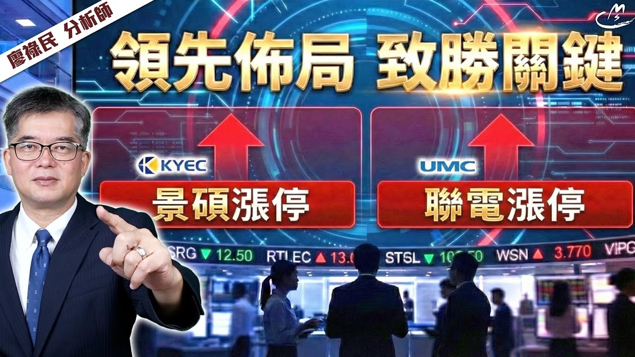 【廖勢如神】01/27 領先佈局 致勝關鍵 #景碩 漲停   # 聯電 漲停  | 廖祿民 分析師