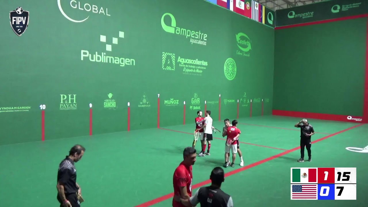SEMIFINALESLiga de Naciones de Frontón 30 mts.México vs USAFrontenis Masculino