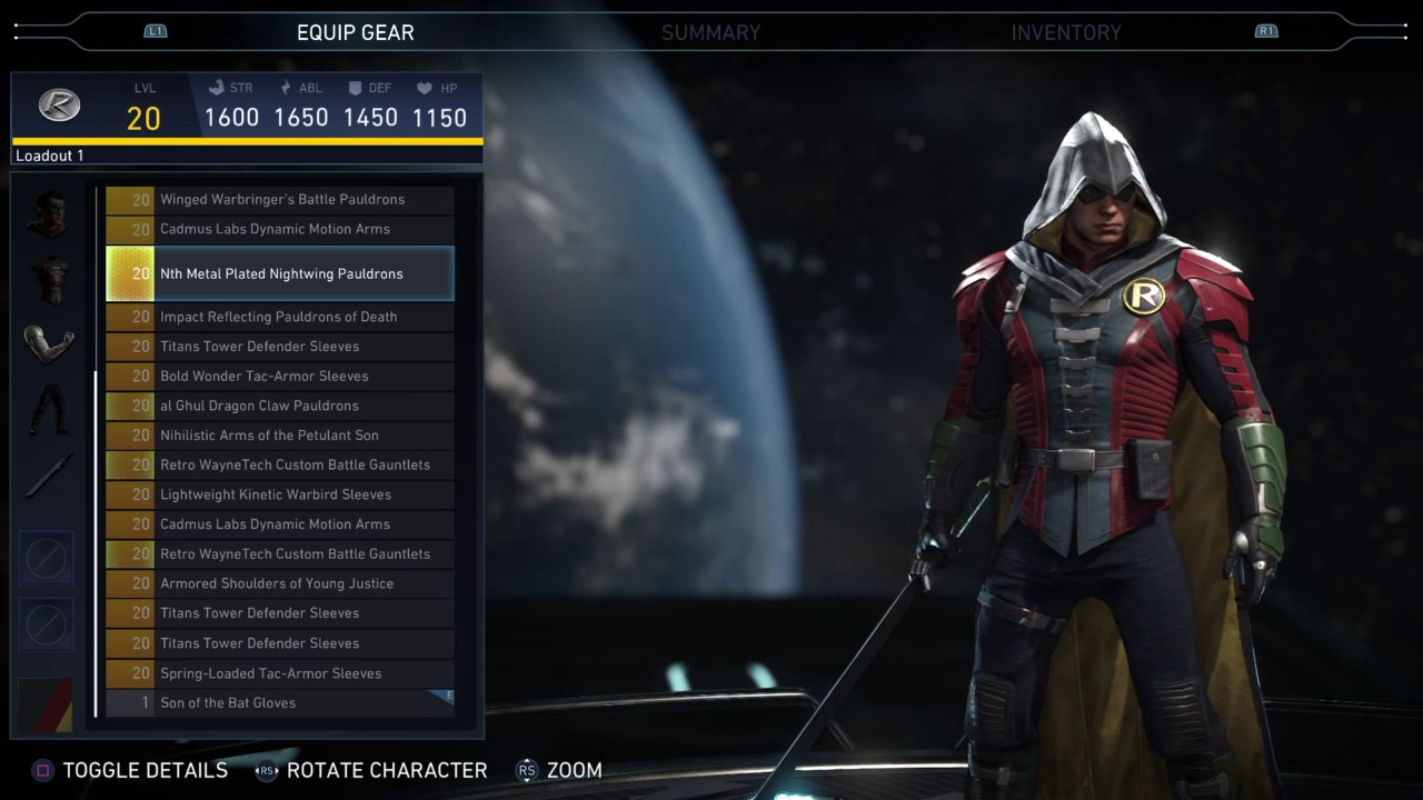 Injustice 2 - Robin Epic Gear Showcase/ Special Moves