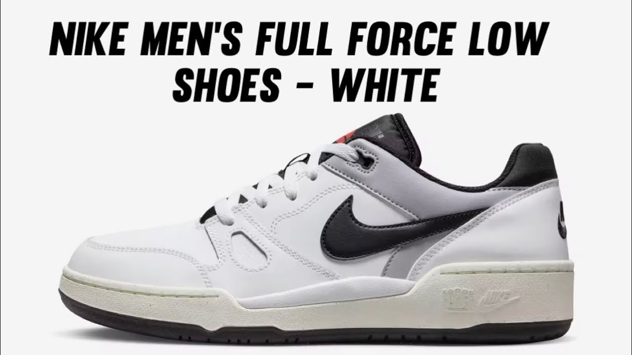 Nike Men's Full Force Low Shoes - White (UNBOXING-ONFEET)