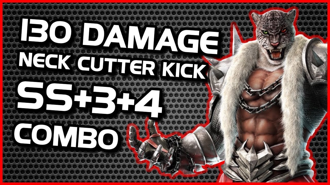 SS+3+4 Neck Cutter Kick ~ 130 Dmg Combo & Burning Knuckle ~ Tekken 7 Armor King Guide