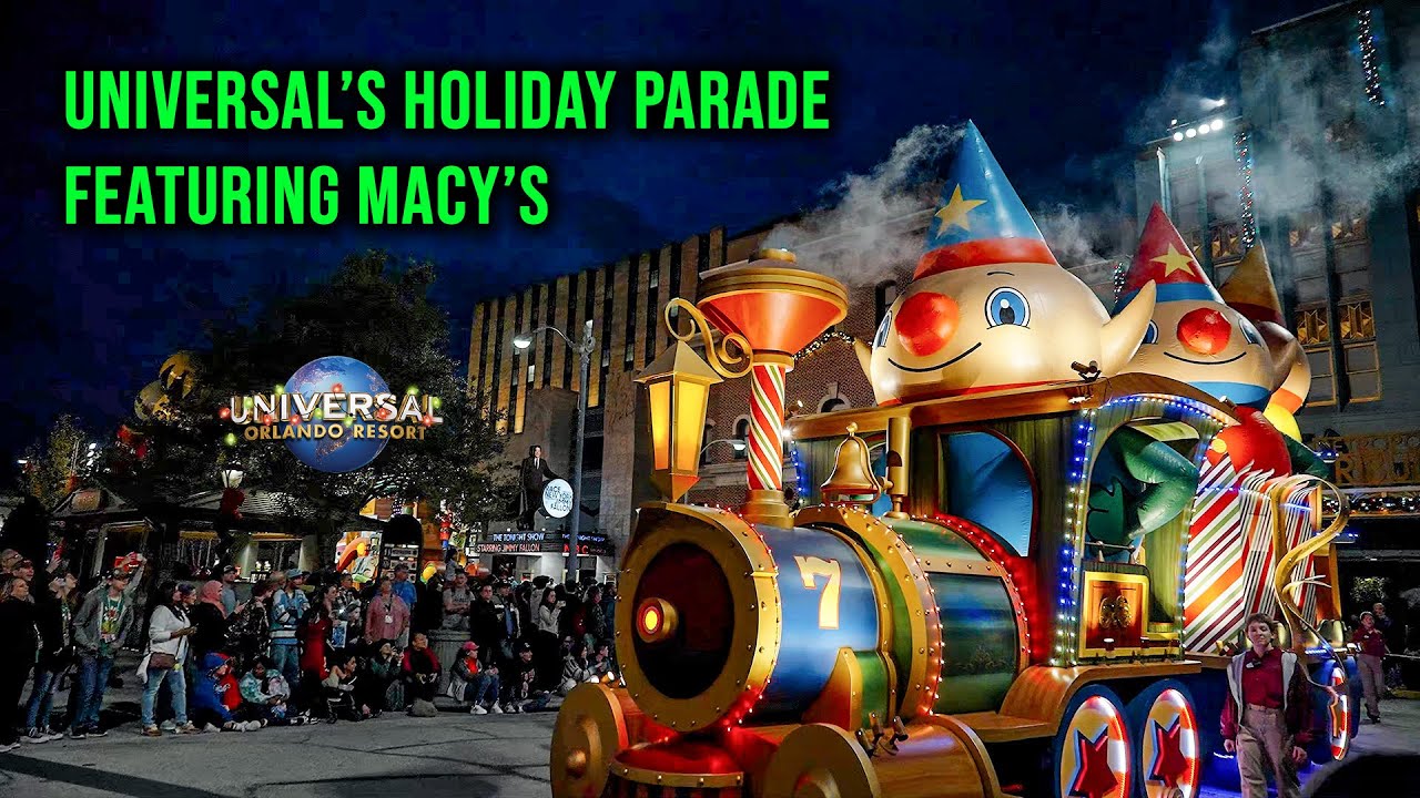 Universal’s Holiday Parade featuring Macy’s Complete 4K Universal Studios Florida 2023 12 27