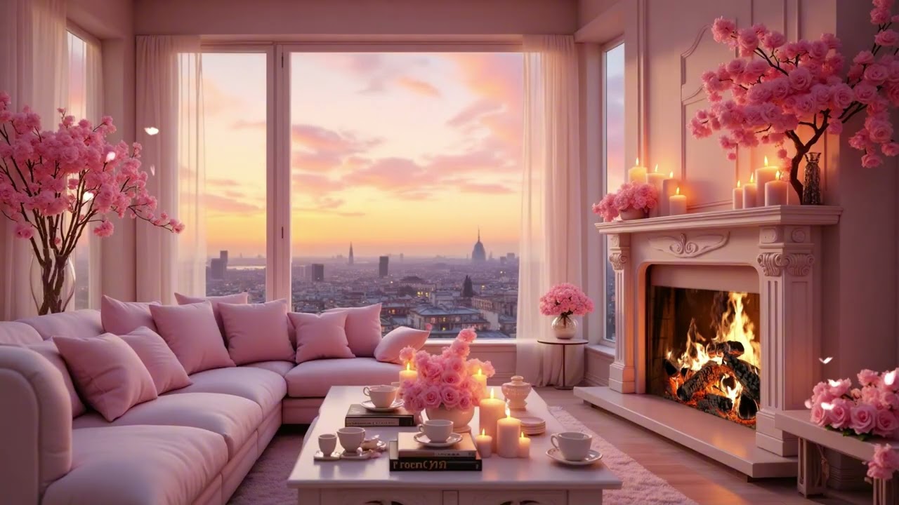 Peaceful Fireplace Ambience | Soft Piano & Fireplace Sounds for Deep Relaxation
