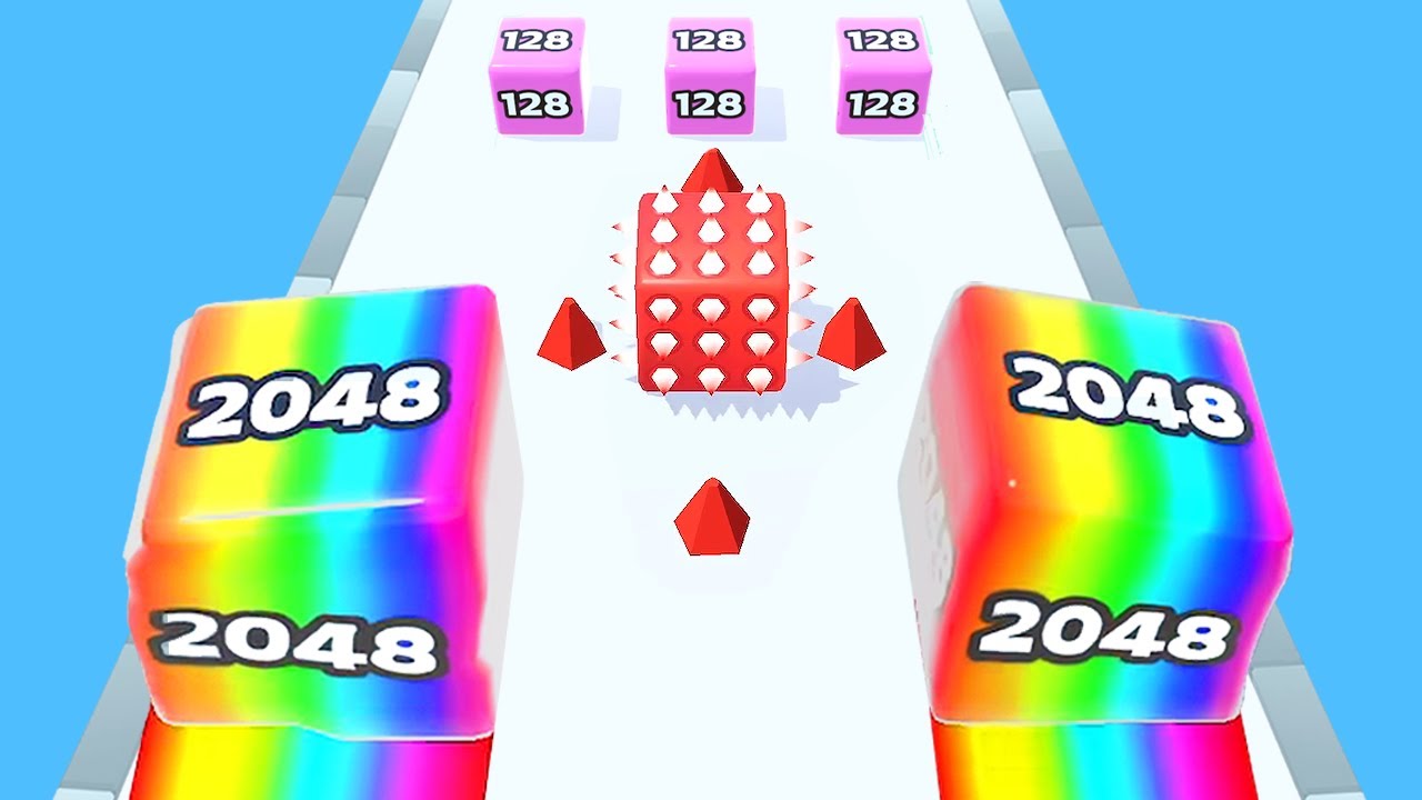 젤리큐브로 최고기록에 도전해요! Jelly Run 2048