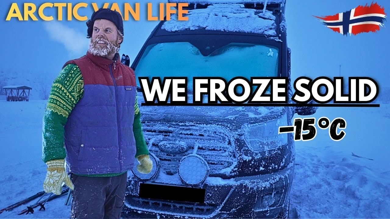 Наш фургон замёрз при температуре –15°C | Arctic Van Life