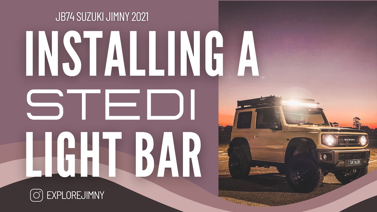 Установка световой панели ST3K STEDI на мой Suzuki Jimny