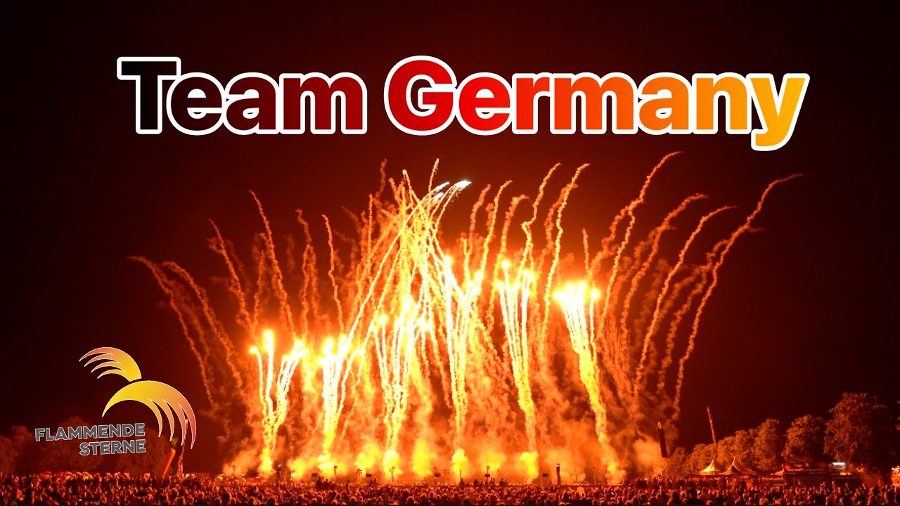 [4K] Flammende Sterne 2024 Ostfildern | Feuerwerk - Team Deutschland 🇩🇪 | Innovative Pyrotechnik
