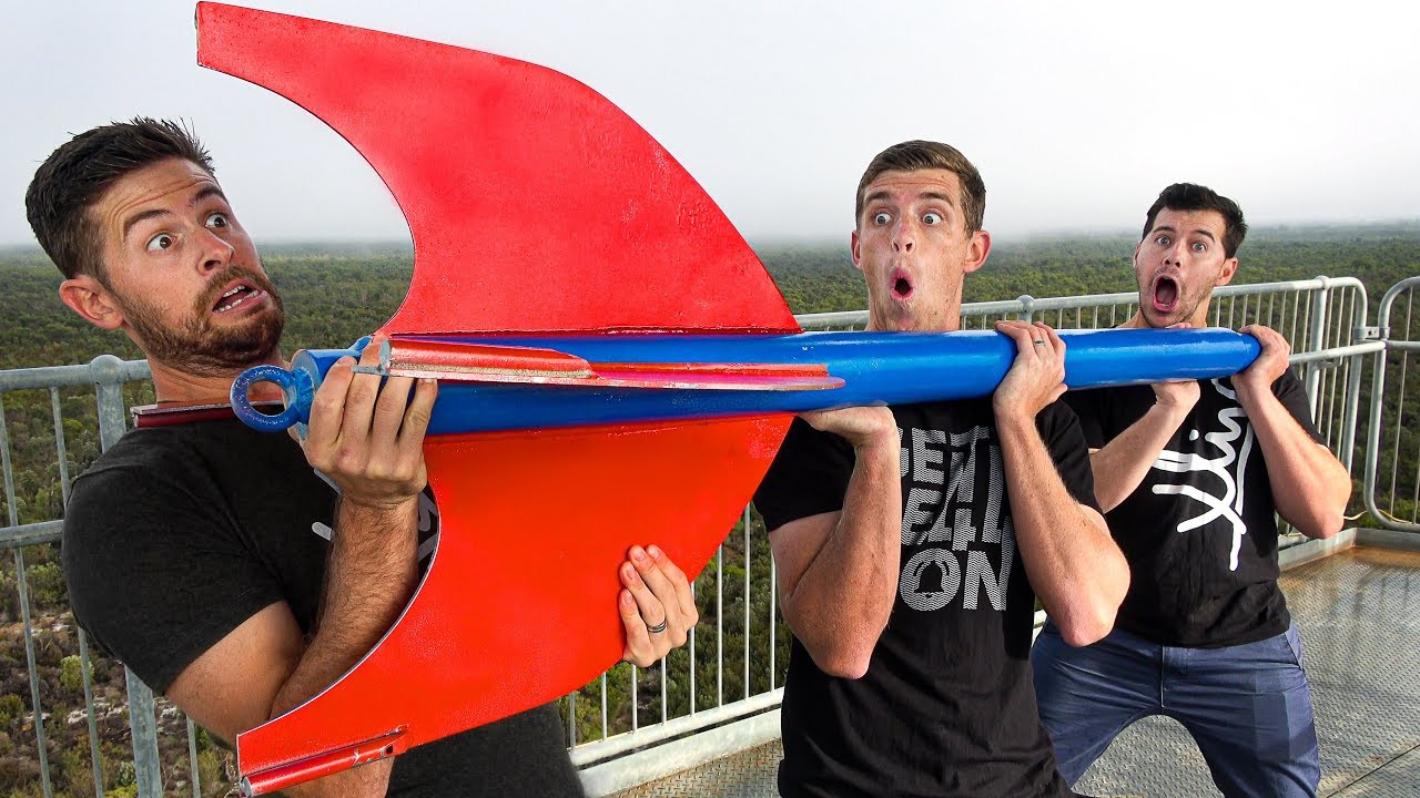 MEGA GIANT DART Vs. BULLETPROOF GLASS from 45m!