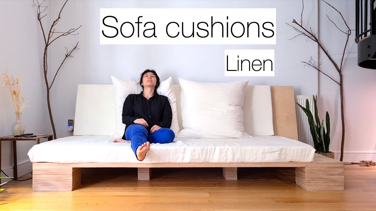 Sewing linen sofa cushions | Sew with Me