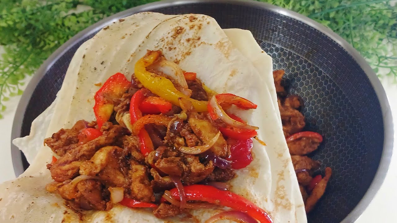 فاهيتا الدجاج المكسيكية 🌮بالطريقة الأصلية أسهل وأسرع فاهيتا 🍽