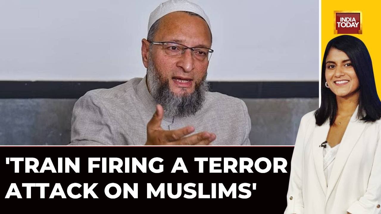 AIMIM Chief Asaduddin Owaisi Communalises Mumbai Train Firing Incident | Watch