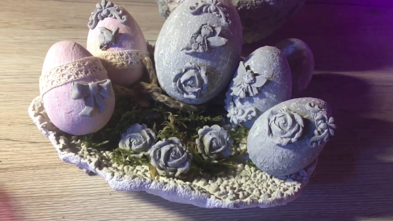 Beton Ei im Shabby Chic Design DIY