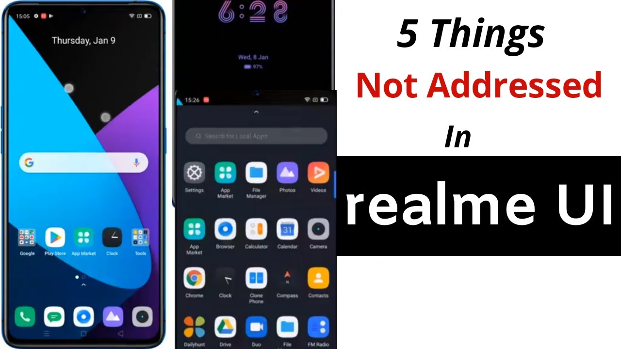 5 Things not Addressed in Realme UI form Color Os