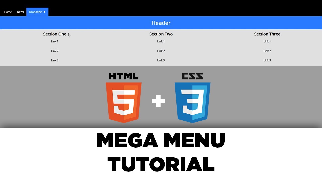 CSS &ndash; Mega Menu Tutorial