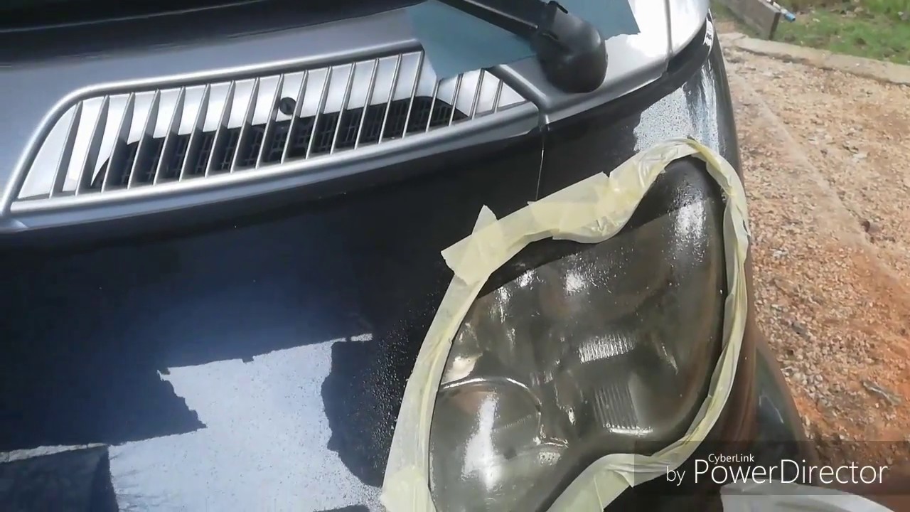 Μαύρισμα φαναριών (headlight restore)