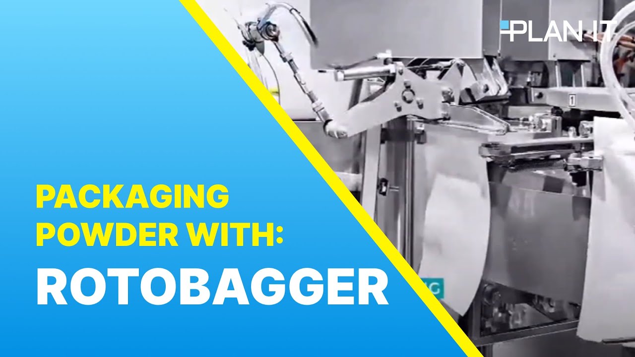 Packaging Powders with Auger Filler & Premade Pouch Machine, The Rotobagger