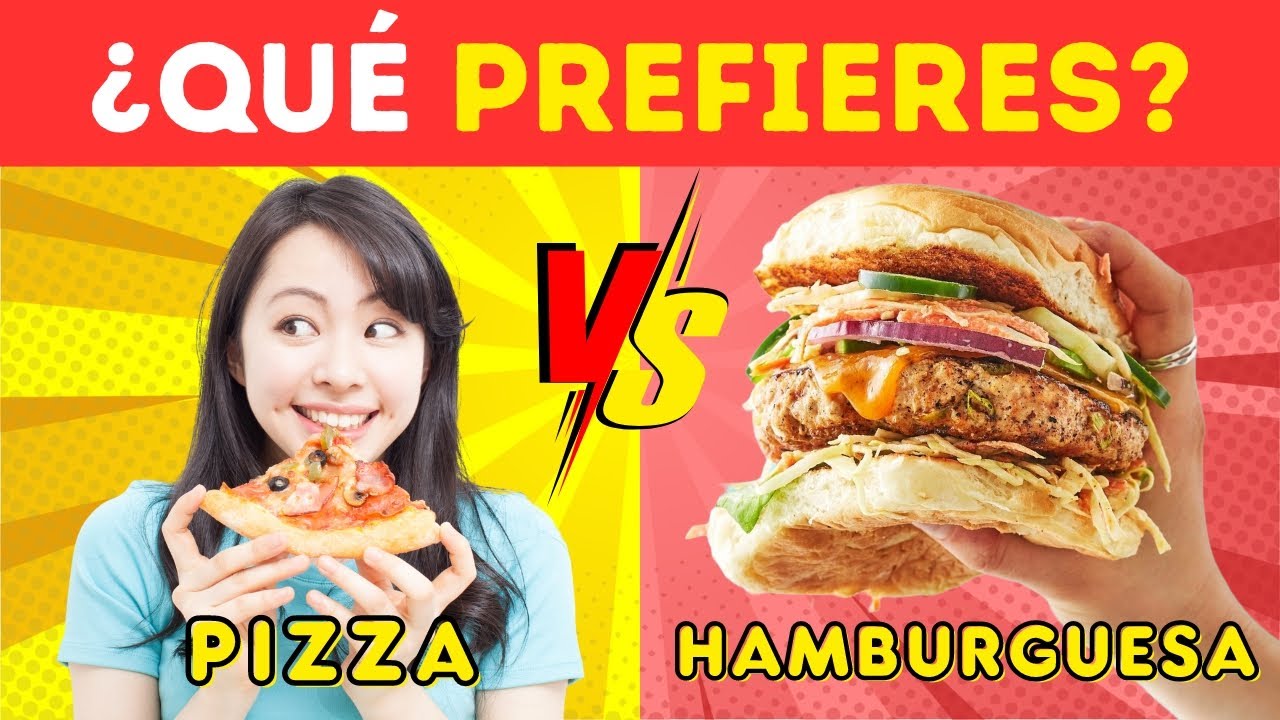 &iquest;Qu&eacute; Prefieres?🍔🍕| Trivia de Comida 😋🍟