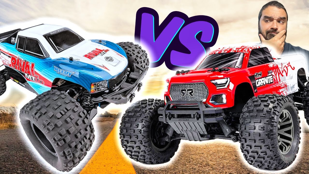 Arrma Granite BLX против Team Associated Rival MT10