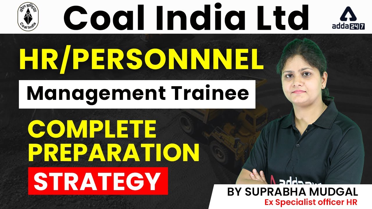 CIL Recruitment 2022 | HR Personnel Complete Preparation | Suprabha Mudgal Ex Specialist Officer HR