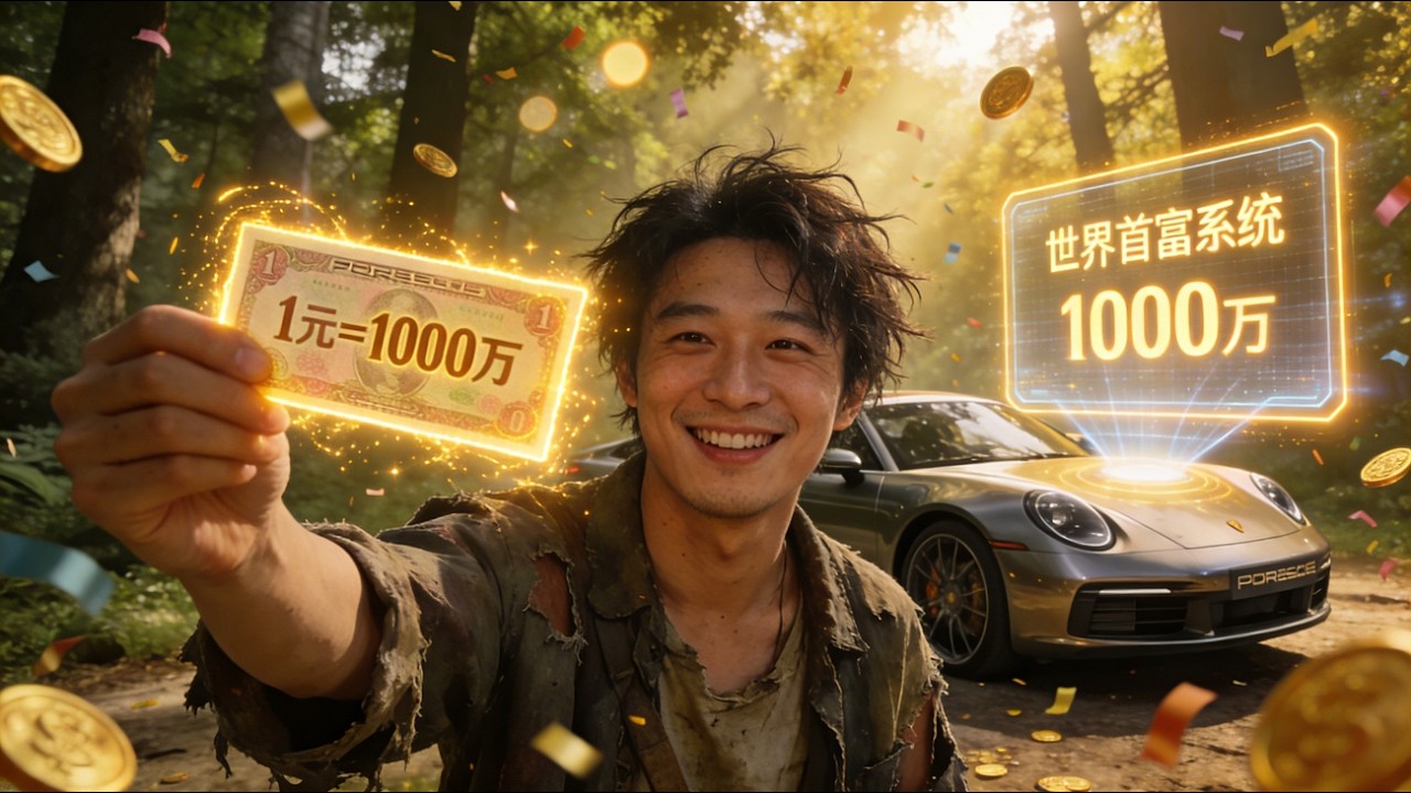 【完結】🔥 一元可以當1000萬用？窮小子用世界首富系統致富