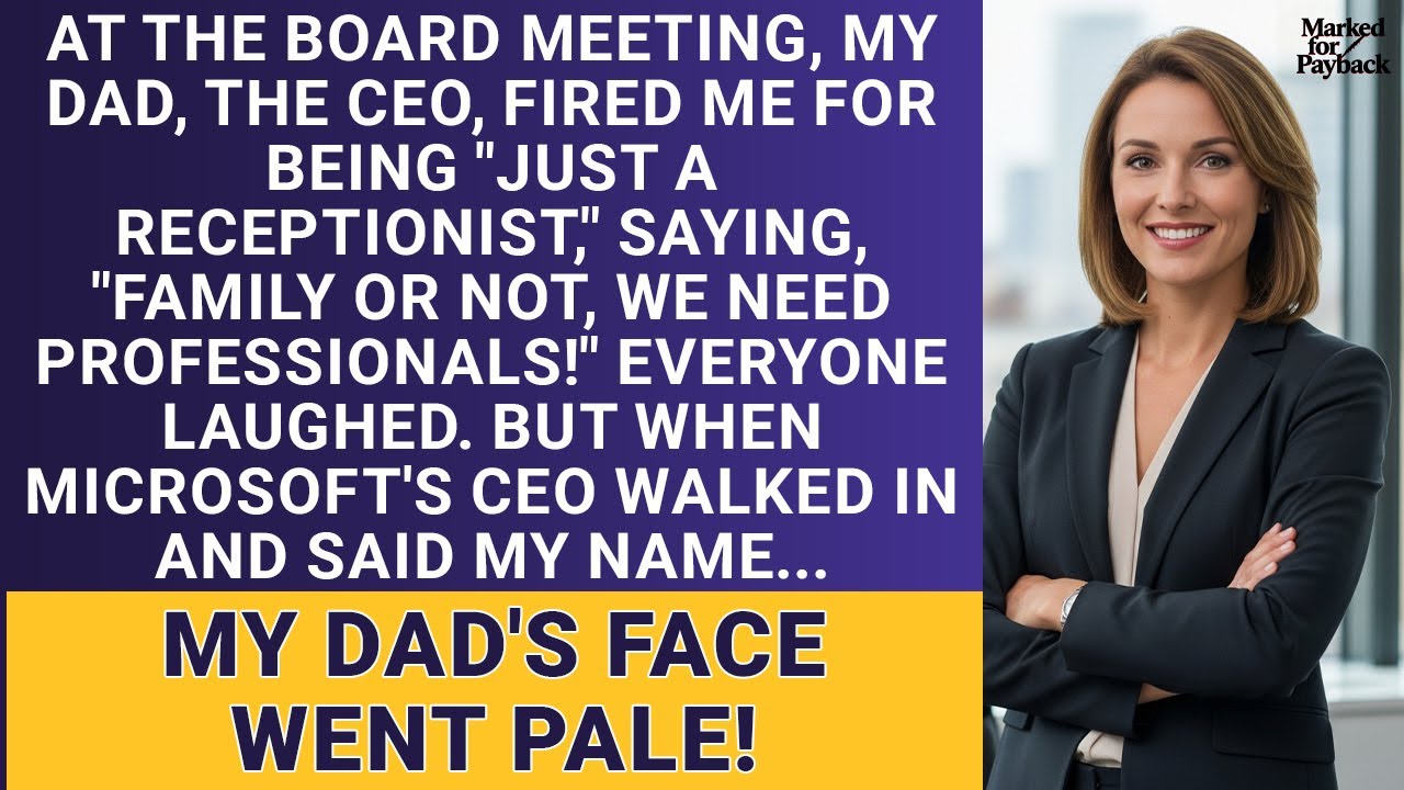 My CEO dad fired me for being 