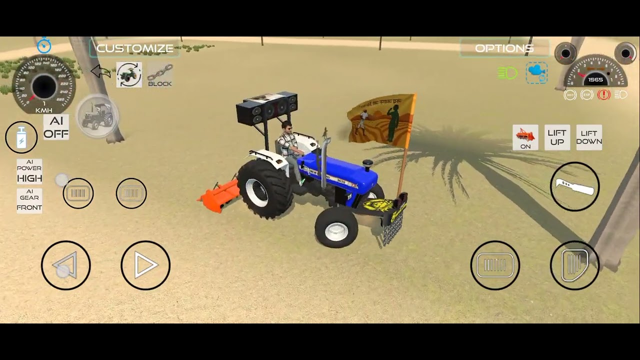 Car game किसान ट्रैक्टर फार्मिंग गेम 🎮🎮🌄🌼🌿