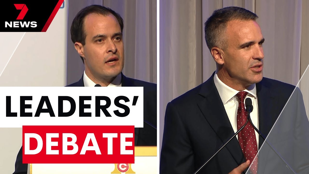 Peter Malinauskas and Vincent Tarzia clash in SA Press Club leaders' debate | 7NEWS