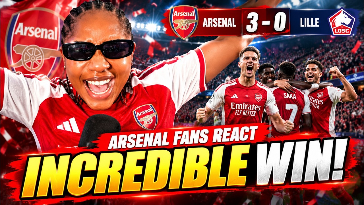⚽ YOU WON'T BELIEVE THESE ARSENAL FANS' REACTIONS AFTER THE LILLE MATCH! INCREDIBLE WIN