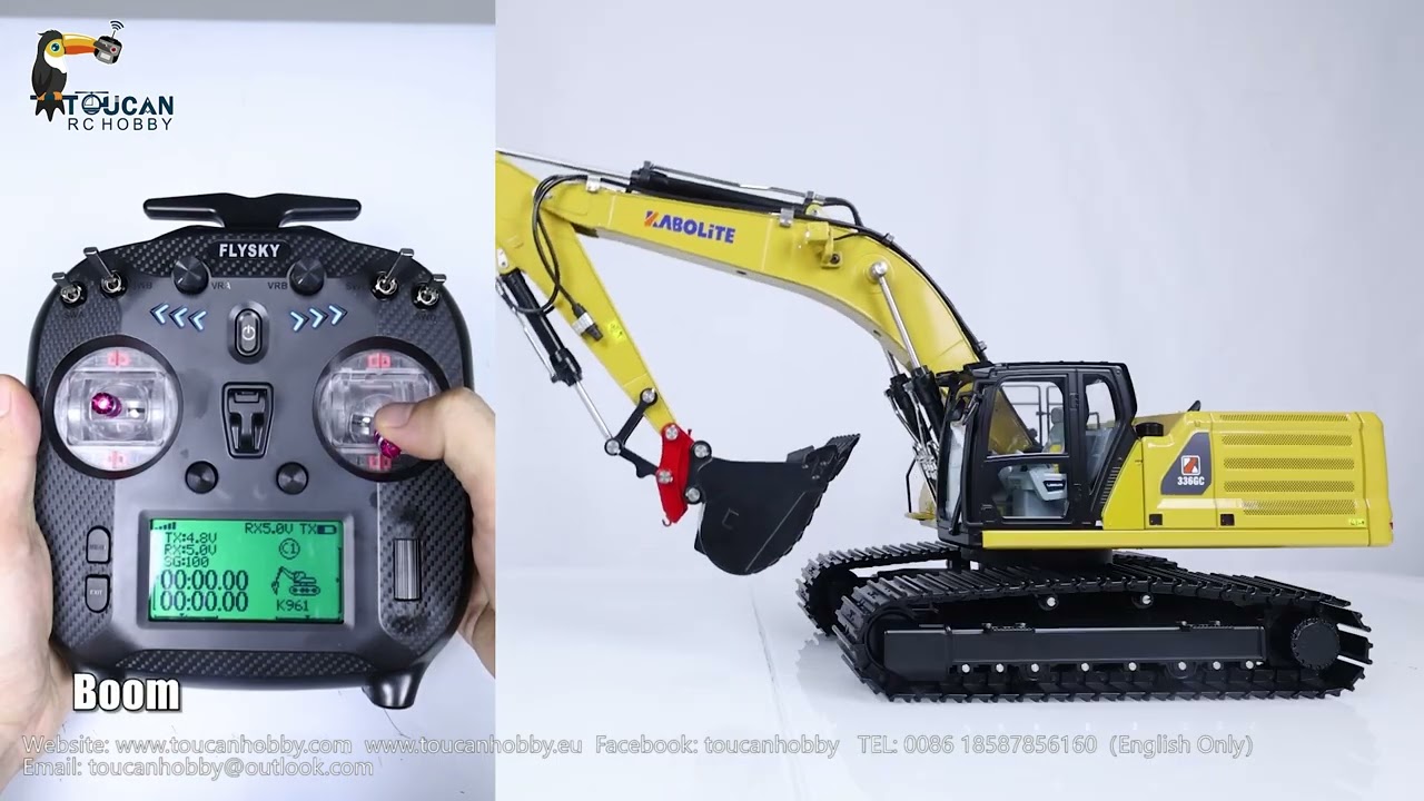 How to operate Kabolite 1/18 rc hydraulic k961-100s metal excavator.#excavator #rcconstruction #rc
