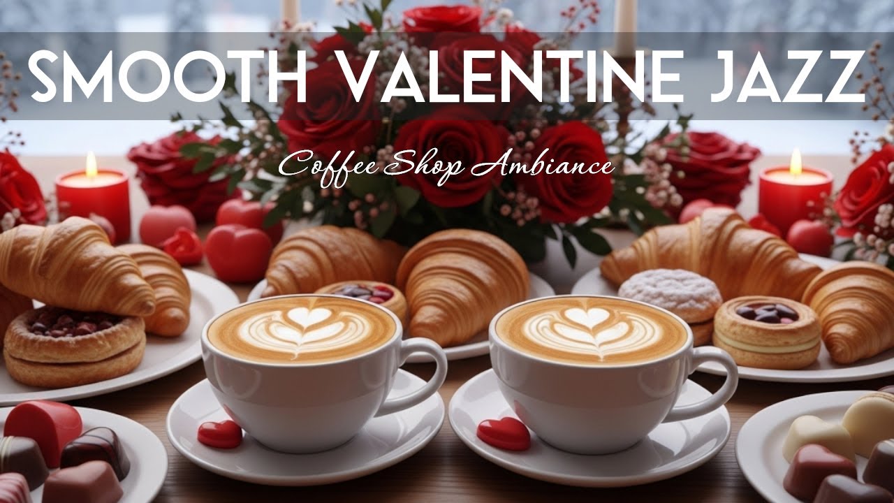 Smooth Valentine Jazz 🍫☕ Sweet  Bossa Nova Instrumental and Relaxing Jazz Cafe Music for Studying.