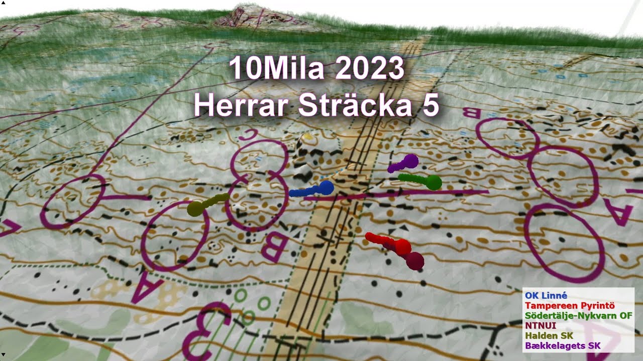10Mila 2023 - Herrar Sträcka 5 #orientering #orienteering #suunnistus #tiomila
