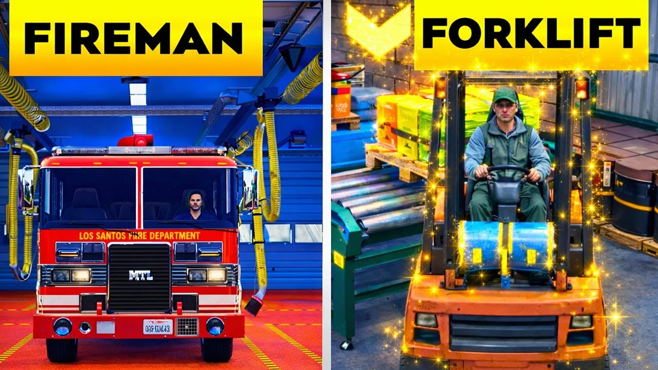 GTA Online: Как начать работу пожарным, разносить газеты и управлять погрузчиком. НОВЫЕ НАГРАДЫ З...
