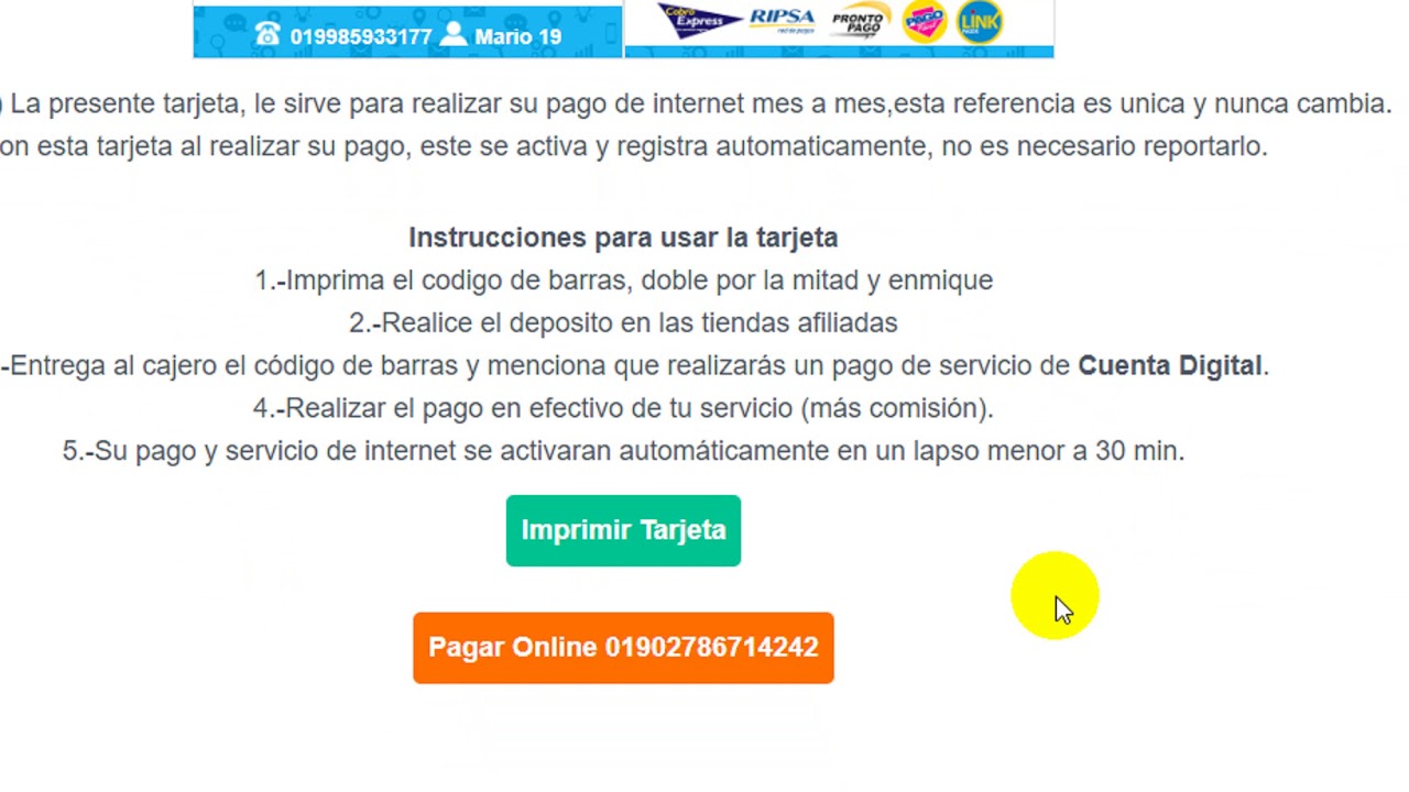 Pagos recurrentes con cuenta digital parte 2  - WispHub.net