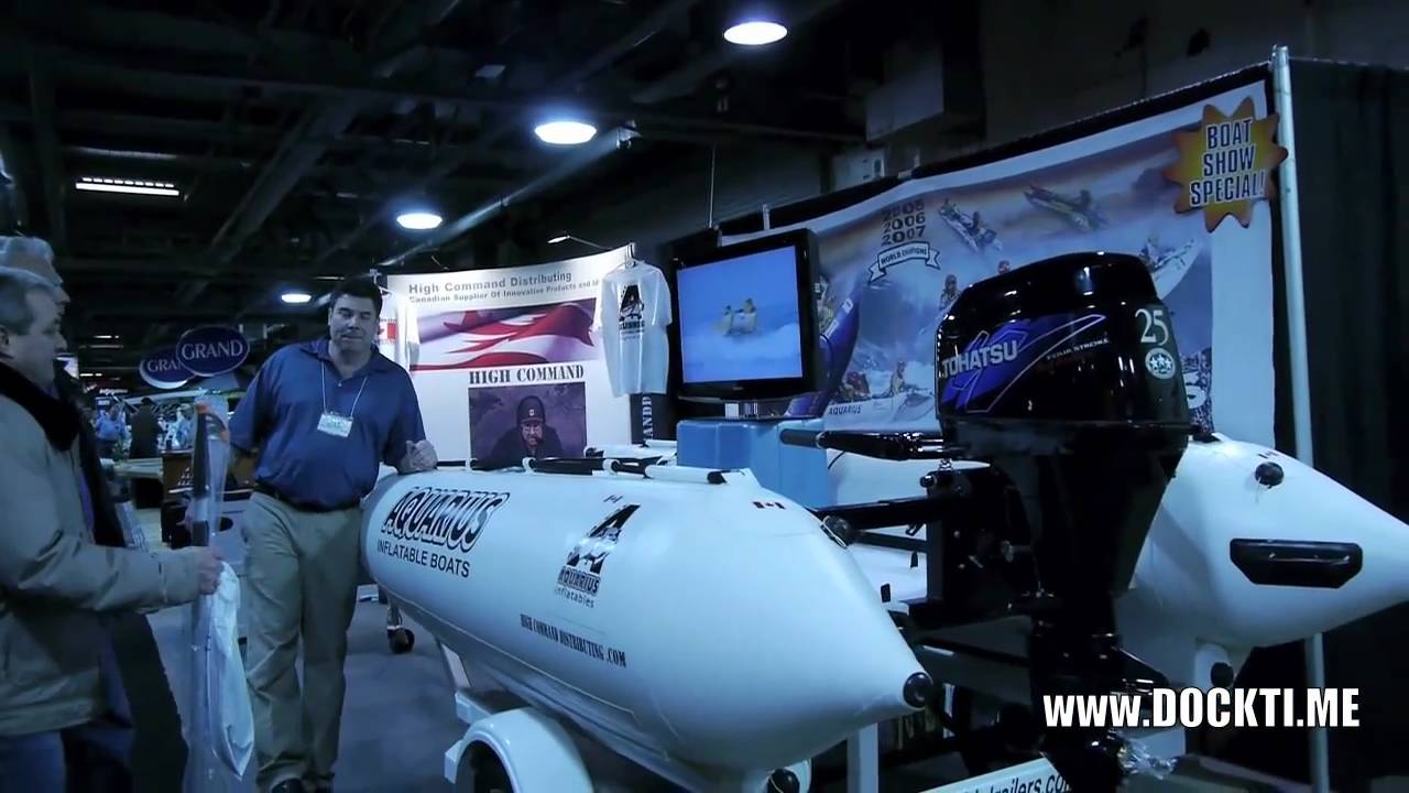 Aquarius Aqua-Cat Race Boats at the 2011 Toronto International Boat Show
