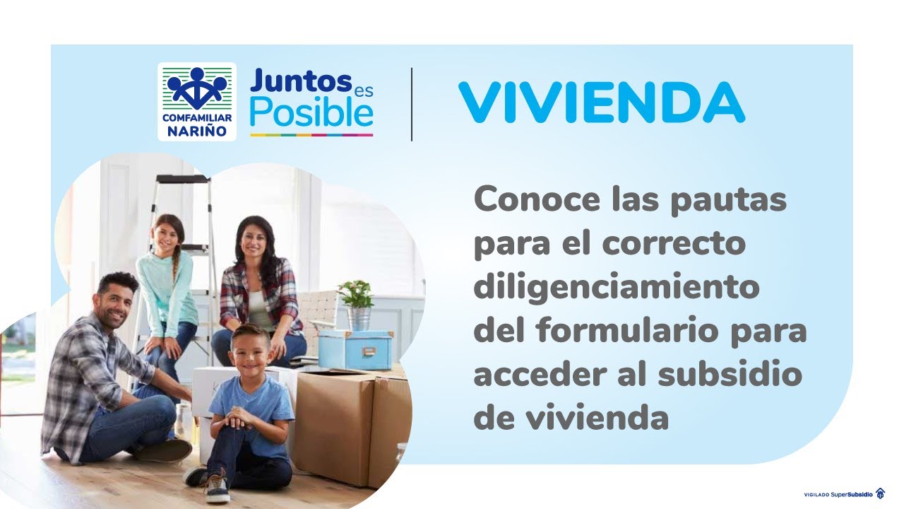 INSTRUCTIVO DILIGENCIAMIENTO FORMULARIO VIVIENDA