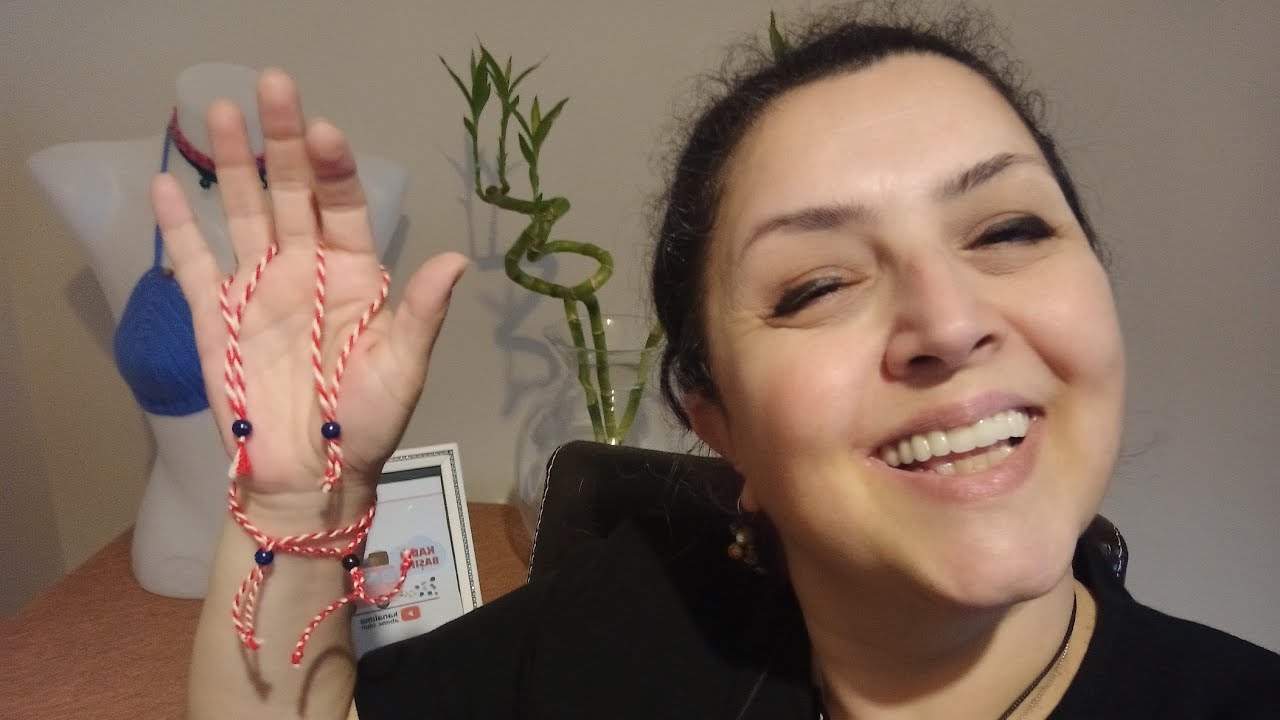 10 saniyede marteniçka bileklik nasıl yapılır #para #sans #bahar #martenitsa #marteniçka #babamarta