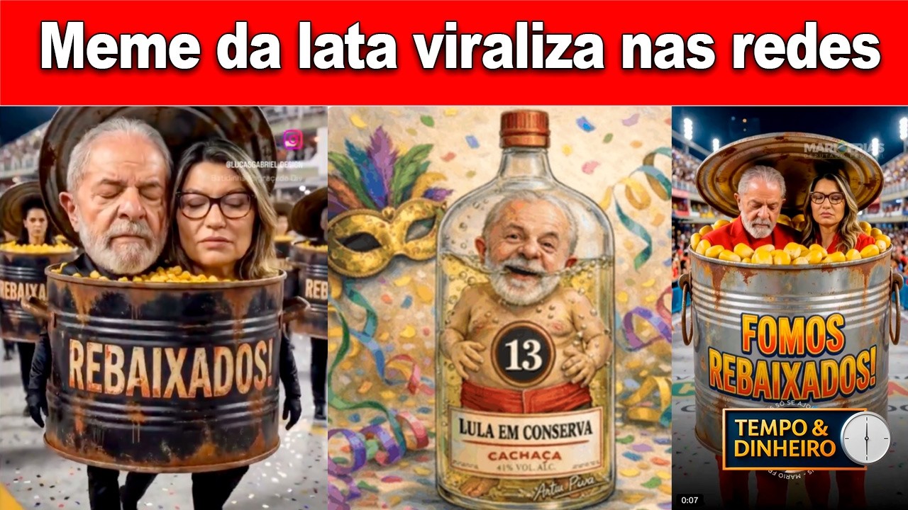 Família conservadora, dentro da lata de sardinha, vira meme e marca a rejeição a Lula