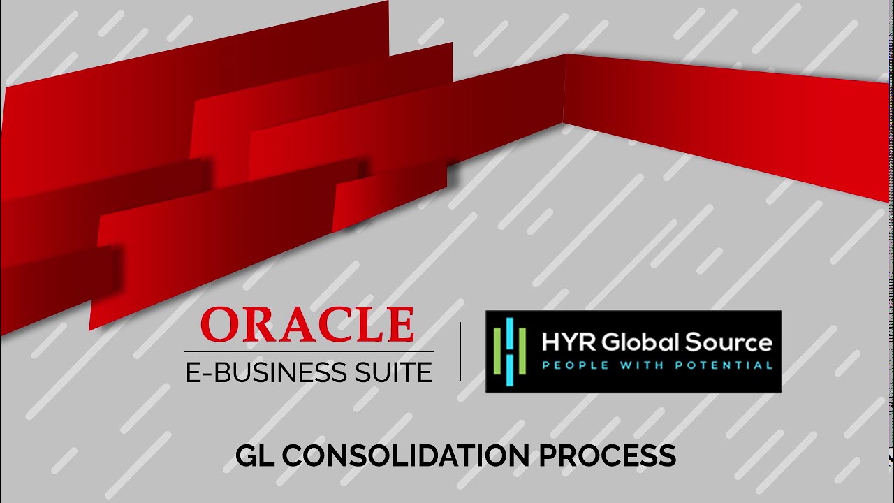 Oracle EBS - GL Consolidation Process
