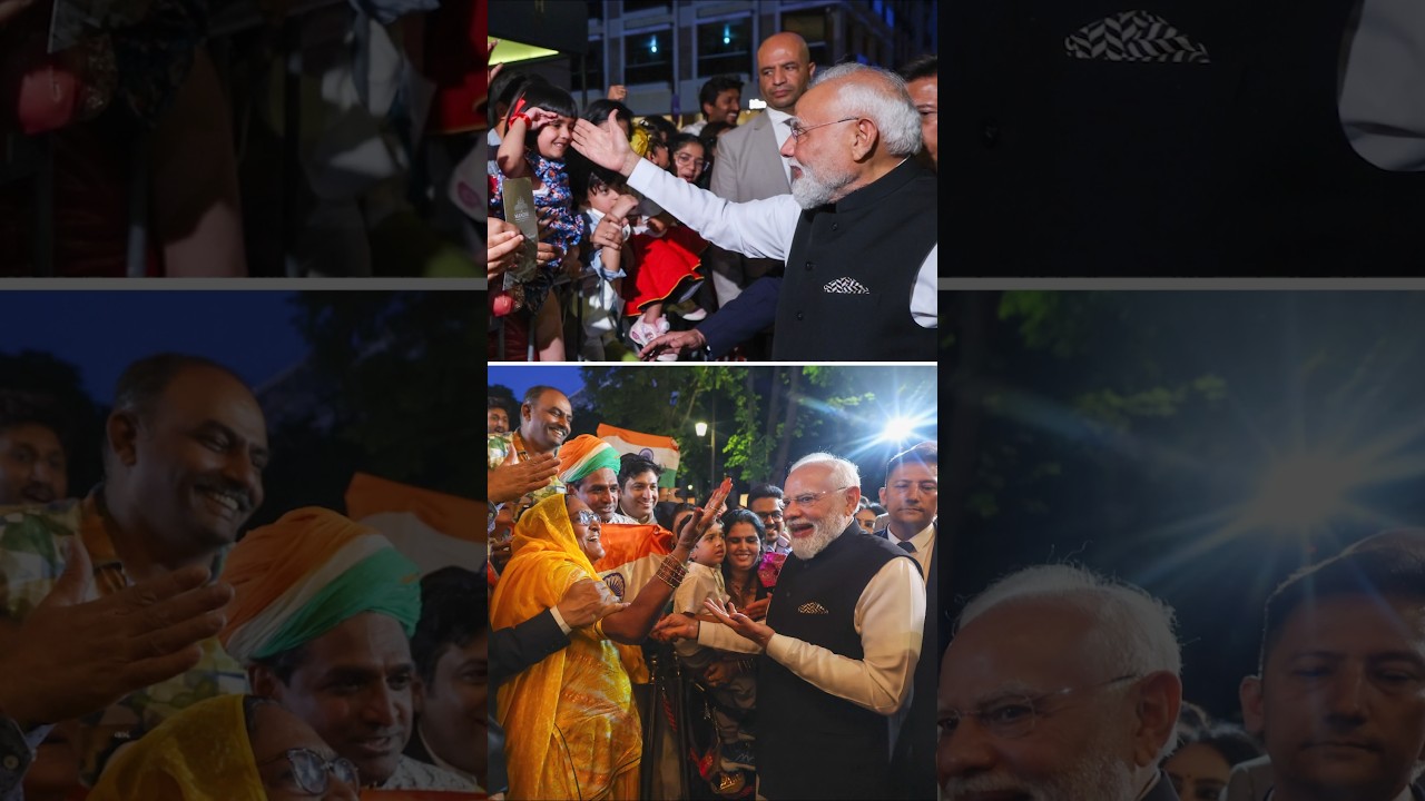 PM Modi Gets Grand Welcome in Paris 🇫🇷 | Indian Community Cheers Loudly 🔥 #Shorts #modi