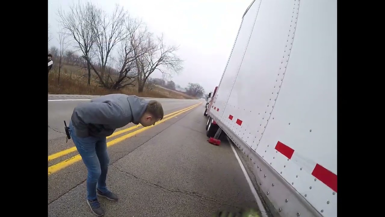 Ditched trailer