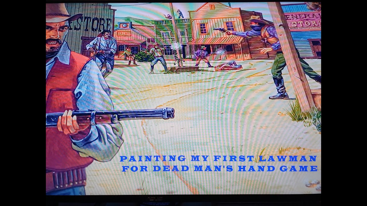 Painting my first (Lawman) figure for Dead Man's Hand Game