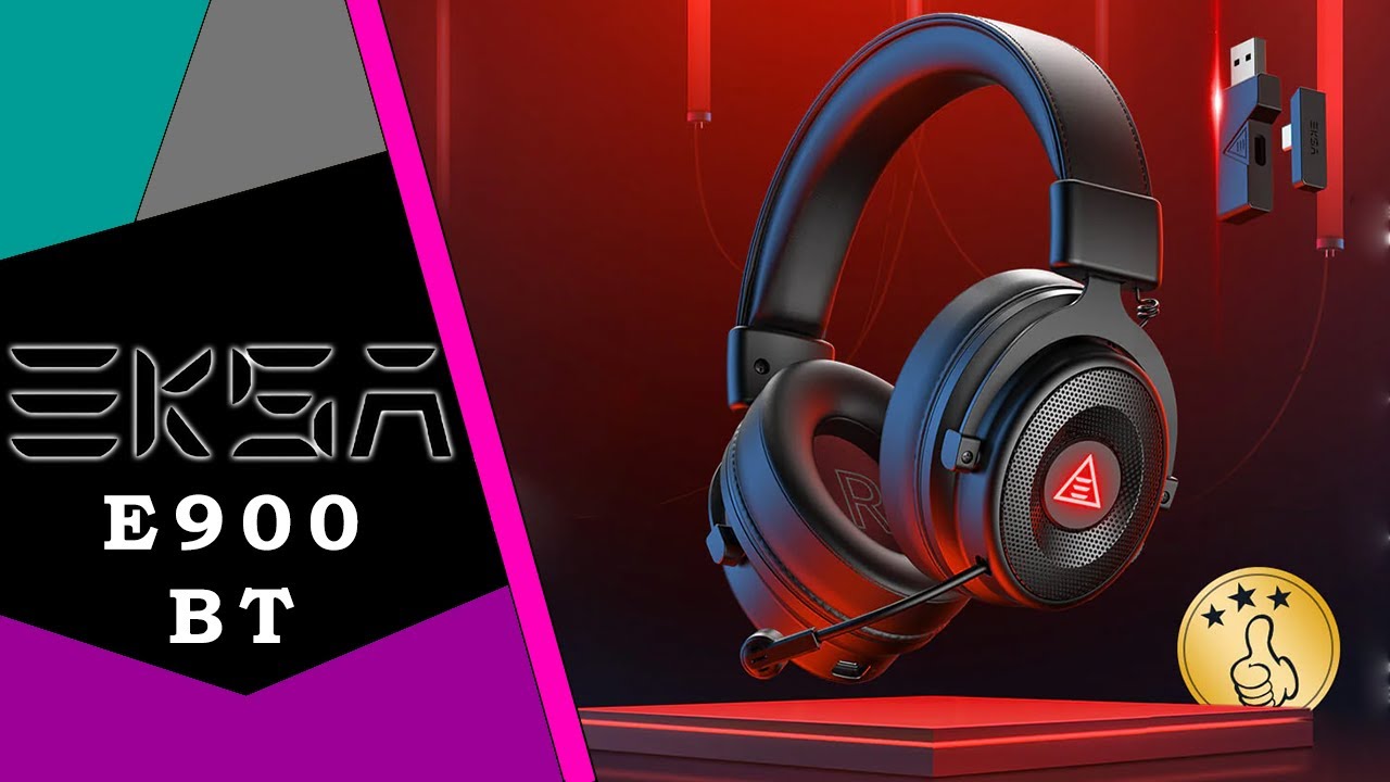 Eksa E900 BT 🎧 Słuchawki 2.4ghz + BT warte uwagi / Recenzja 4K
