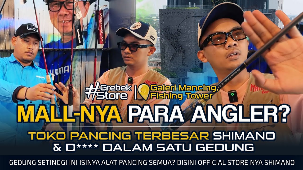 Satu Gedung Isinya Alat Pancing semua! Fishing Tower jadi Toko Alat Pancing Terbesar di Jakarta