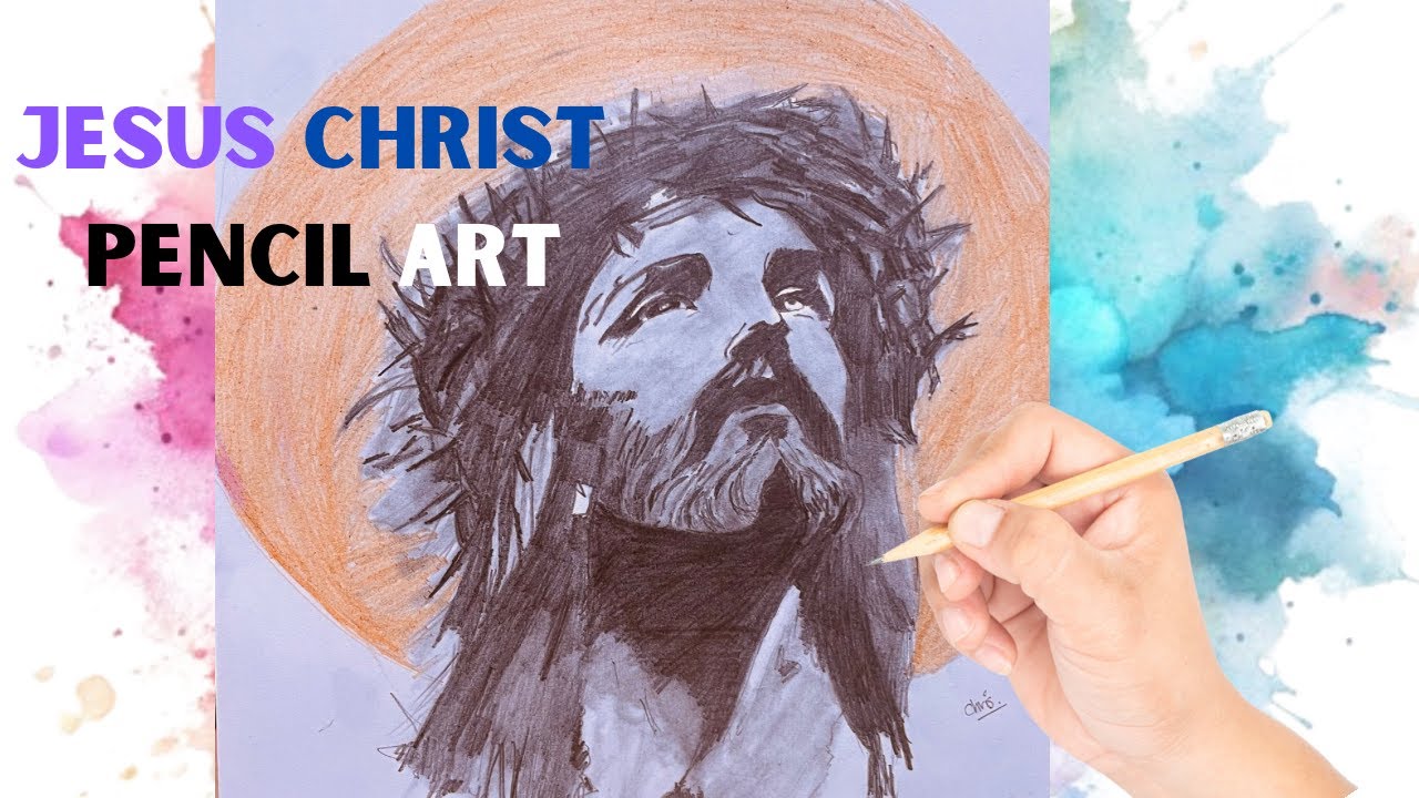 Drawing Jesus with Crown of Thorns | Pain, Blood & Faith