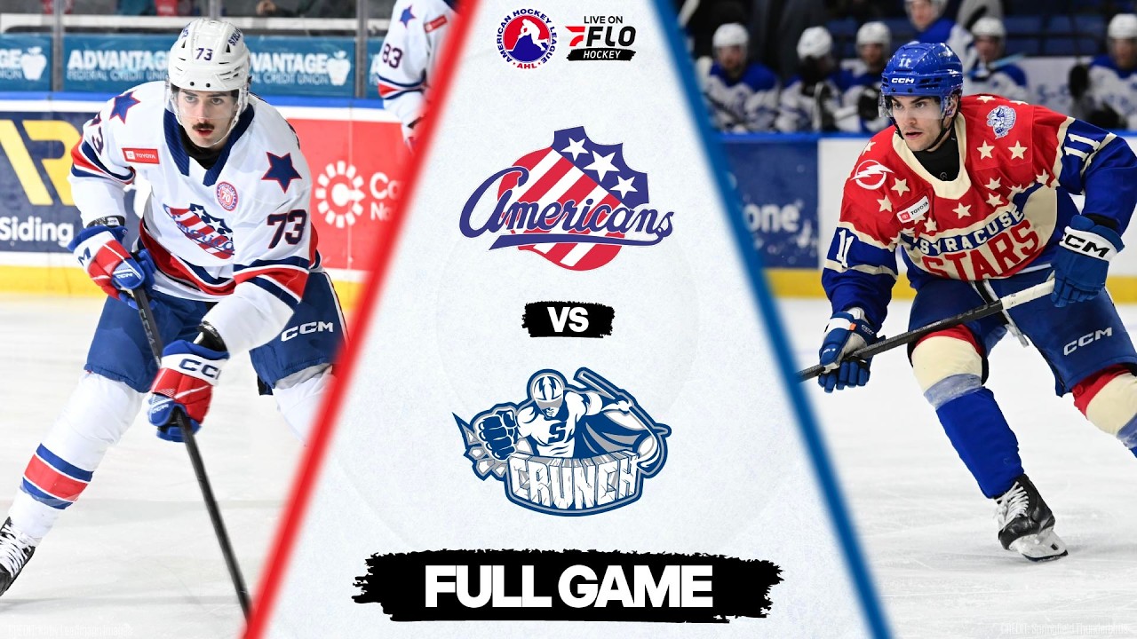 AHL Free Live Stream - Rochester Americans vs Syracuse Crunch | FloHockey