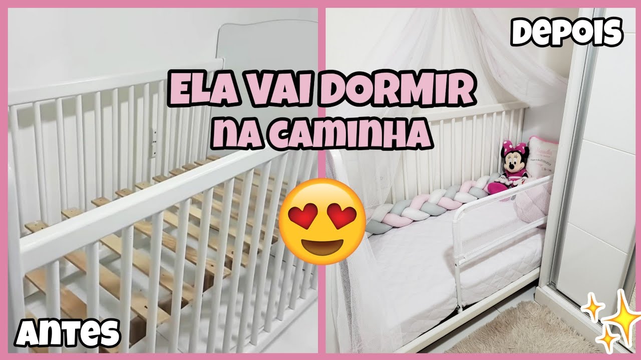 TRANSFORMANDO O BERÇO COMUM EM MINI CAMA + ALMOFADA DE NÓ DO PINTEREST